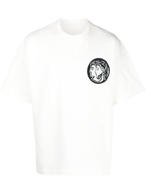 Jil Sander appliqué patch cotton T-shirt - White
