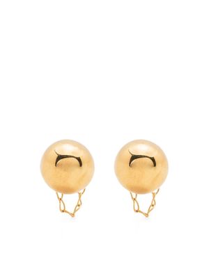 Jil Sander ball-stud chain earrings - Gold