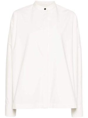 Jil Sander band-collar cotton shirt - Neutrals