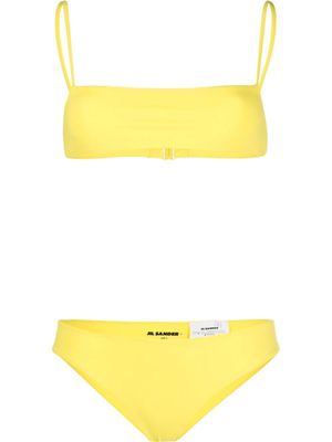 Jil Sander bandeau two-piece bikini - Yellow