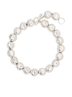 Jil Sander beaded-chain bracelet - Silver