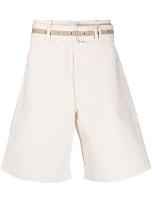 Jil Sander belted bermuda shorts - Neutrals