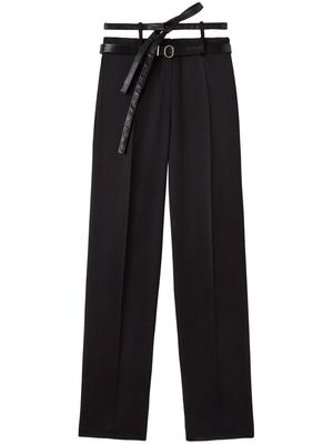 Jil Sander belted tailored trousers - Black