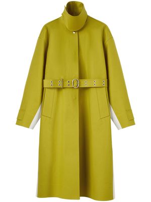 Jil Sander belted trench coat - Yellow