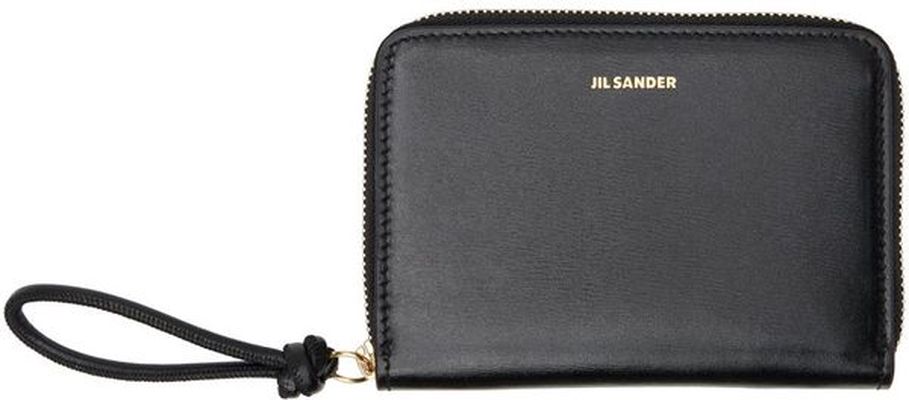 Jil Sander Black Pocket Zip Around Wallet