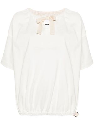 Jil Sander bow-detail cotton blouse - White