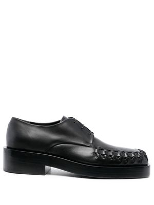 Jil Sander braided lace-up shoes - Black