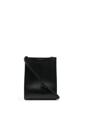 Jil Sander braided-strap leather shoulder bag - Black