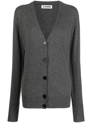Jil Sander button-down cashmere cardigan - Grey