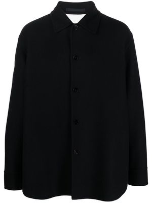 Jil Sander button-down fastening shirt jacket - Black