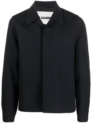 Jil Sander button-front overshirt - Blue