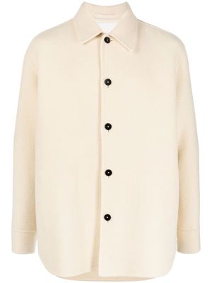 Jil Sander button-up long-sleeved overshirt - Neutrals