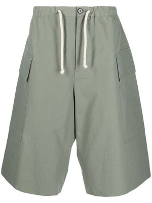 Jil Sander cargo cotton shorts - Green