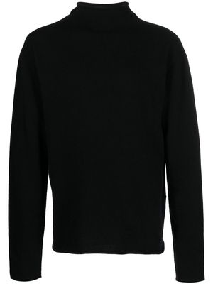 Jil Sander cashmere-knit roll-neck jumper - Black