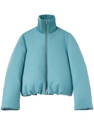 Jil Sander cashmere padded jacket - 319 BLUE