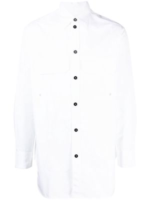Jil Sander chest flap-pocket button shirt - White