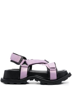 Jil Sander chunky hiking 65mm sandals - Purple