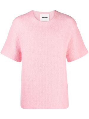 Jil Sander chunky-knit short-sleeved jumper - Pink