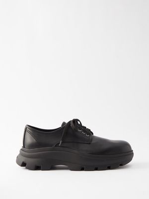 Jil Sander - Chunky-sole Leather Derby Shoes - Mens - Black