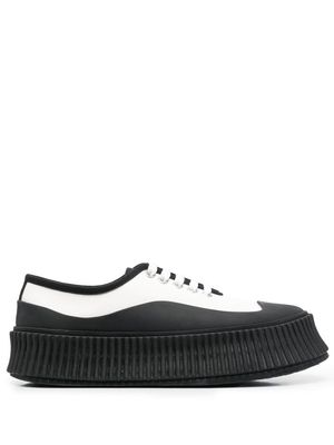 Jil Sander chunky-soled lace-up sneakers - White