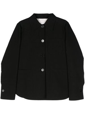 Jil Sander classic-collar cotton shirt - Black