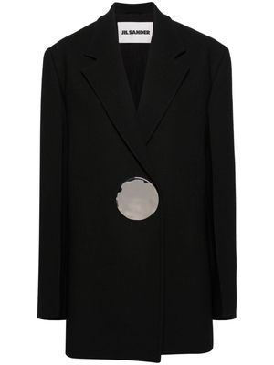 Jil Sander coin-detail double-breasted blazer - Black