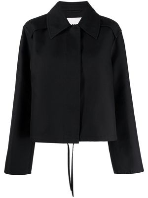 Jil Sander collared cotton jacket - Black