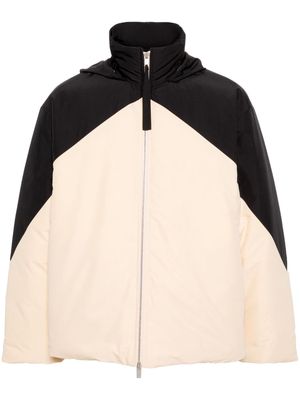 Jil Sander colour-block down jacket - Neutrals
