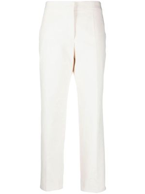 Jil Sander cotton cropped trousers - White