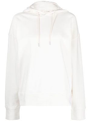 Jil Sander cotton drawstring hoodie - White
