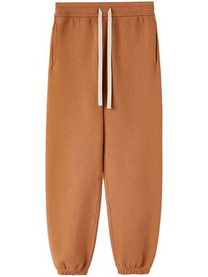 Jil Sander cotton drawstring track pants - Brown