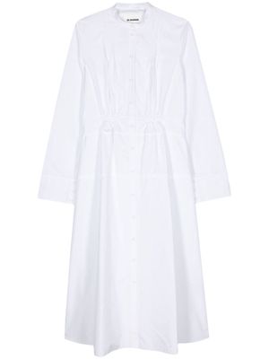 Jil Sander cotton poplin shirt dress - White