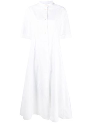 Jil Sander cotton shirt dress - White