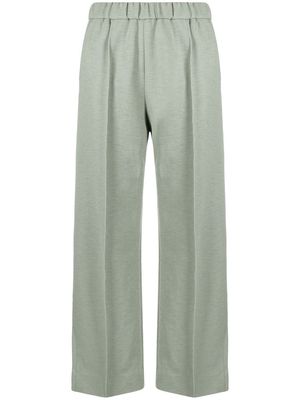 Jil Sander cotton wide-leg trousers - Green