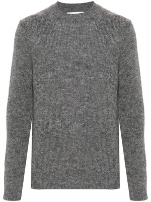 Jil Sander crew-neck apalaca wool jumper - Grey