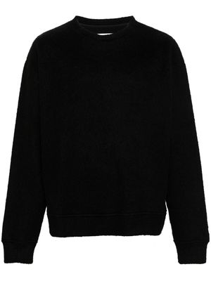 Jil Sander crew-neck brushed jumper - Black