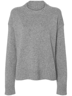 Jil Sander crew-neck cashmere-blend jumper - Grey