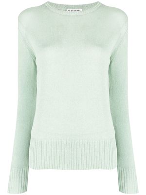 Jil Sander crew neck cotton jumper - Green