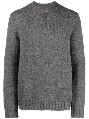Jil Sander crew-neck fine-knit jumper - Grey