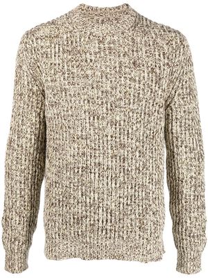 Jil Sander crew-neck knitted jumper - Brown