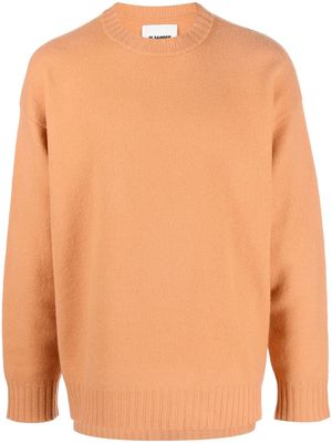 Jil Sander crew neck knitted jumper - Orange