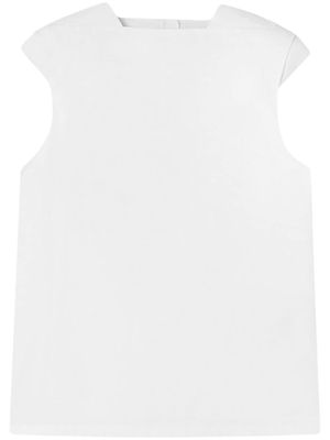 Jil Sander crew-neck sleeveless top - White