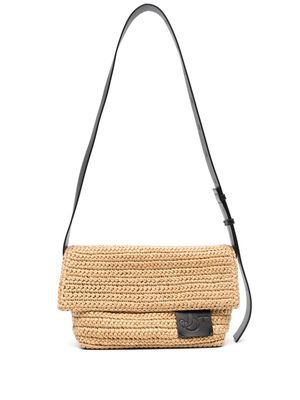 Jil Sander crochet utility crossbody bag - Neutrals