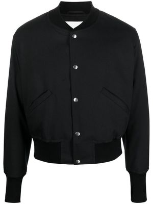 Jil Sander cropped bomber jacket - Black