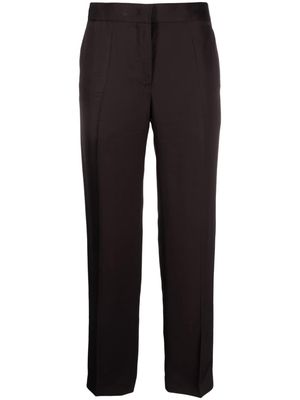 Jil Sander cropped twill trousers - Brown