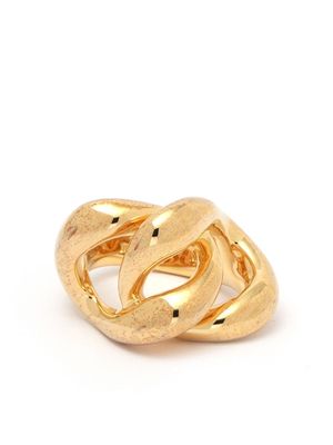 Jil Sander Curb Chain twisted ring - Gold
