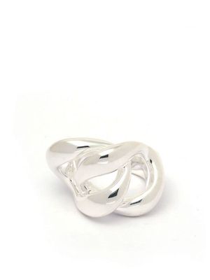 Jil Sander Curb Chain twisted ring - Silver