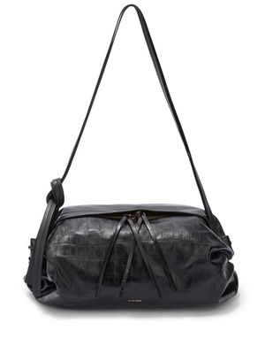 Jil Sander Cushion embossed shoulder bag - Black