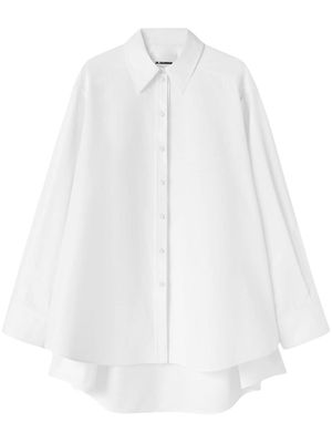Jil Sander cut-out oversized shirt - White