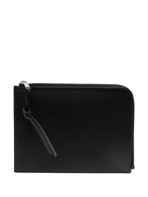 Jil Sander debossed-logo detail wallet - Black